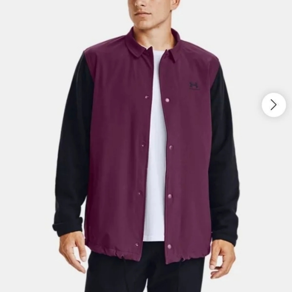 Under Armour Men's Coaches Jacket 1357116-194 Waterproof Fleece Insulated